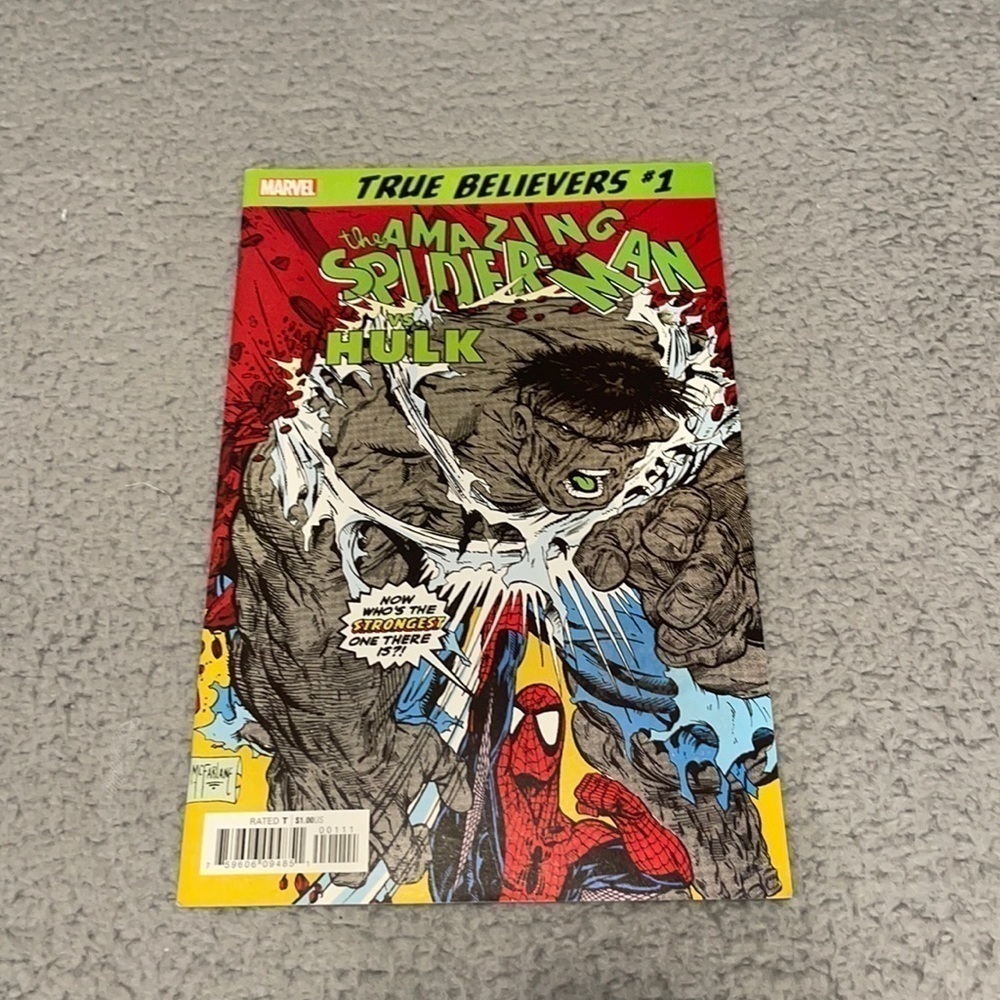 MARVEL TRUE BELIEVERS: SPIDER-MAN VS. HULK 1 (2019) #1